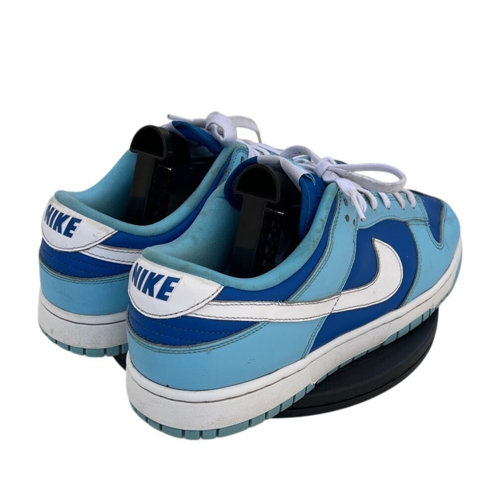 Mens Nike Dunk Low Retro QS DM0121-400 Leather Athletic Sneaker SZ 11.5 Blue - Picture 3 of 6
